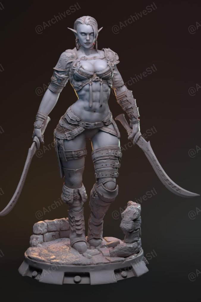 精灵 黎明姐妹(Sisters of the Dawn) 3D打印图纸